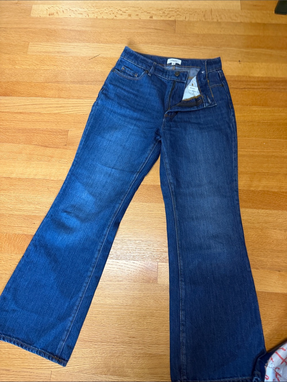 Slim-Fit Dark Blue Flare Jeans - Timeless Denim